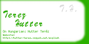 terez hutter business card